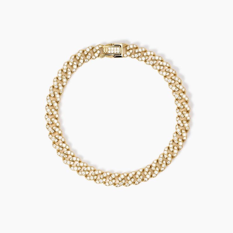 Mabina - Bracciale Argento 925 - Dorato Zirconi