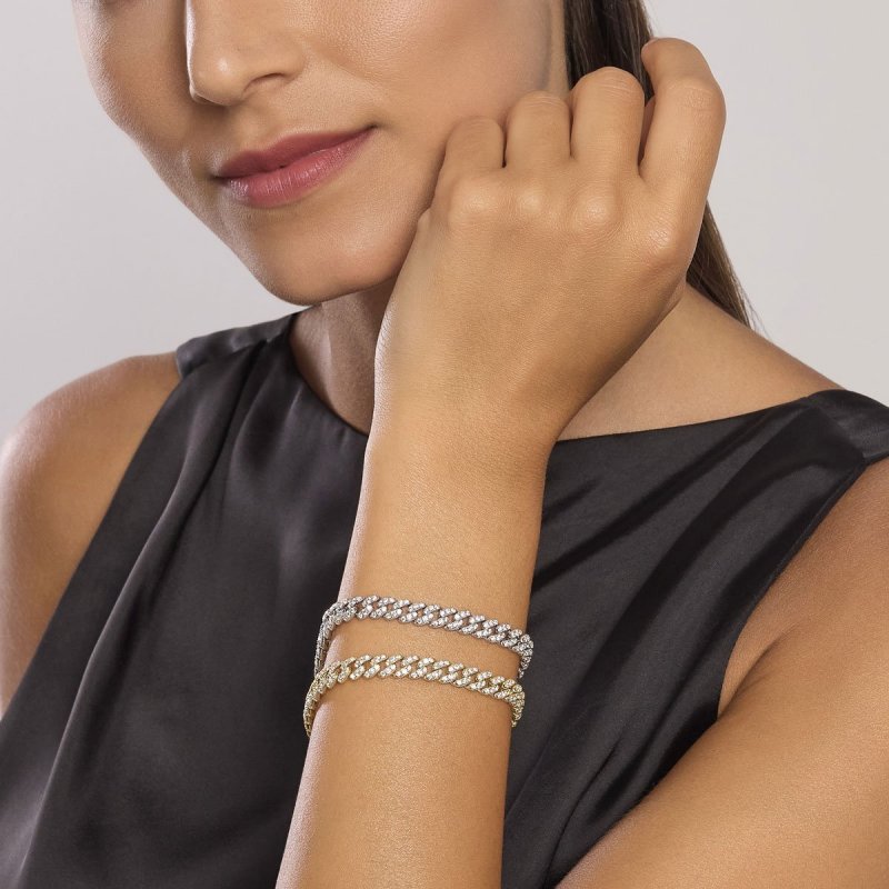 Mabina - Bracciale Argento 925 - Dorato Zirconi