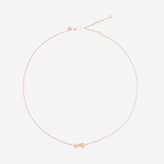Dodo - Collana Stella Cometa - Oro Rosa - Diamante