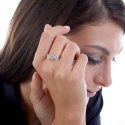 Anello Trilogy Maxi In Argento Bianco