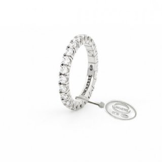 Anello Veretta Maxi In Argento Bianco