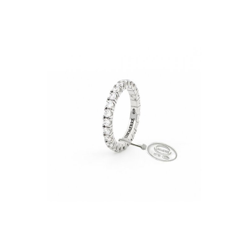 Anello Veretta Maxi In Argento Bianco