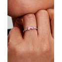 Anello Fiocco Luminoso Rosa