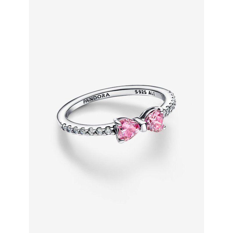 Anello Fiocco Luminoso Rosa