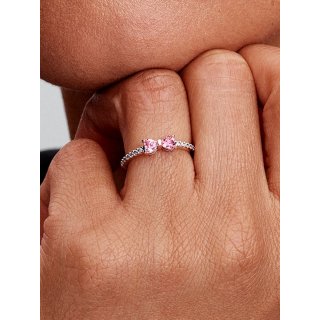 Anello Fiocco Luminoso Rosa