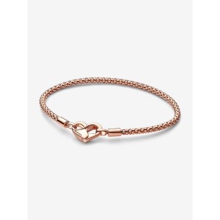 Bracciale Moments Maglia Geometrica con Chiusura a Cuore