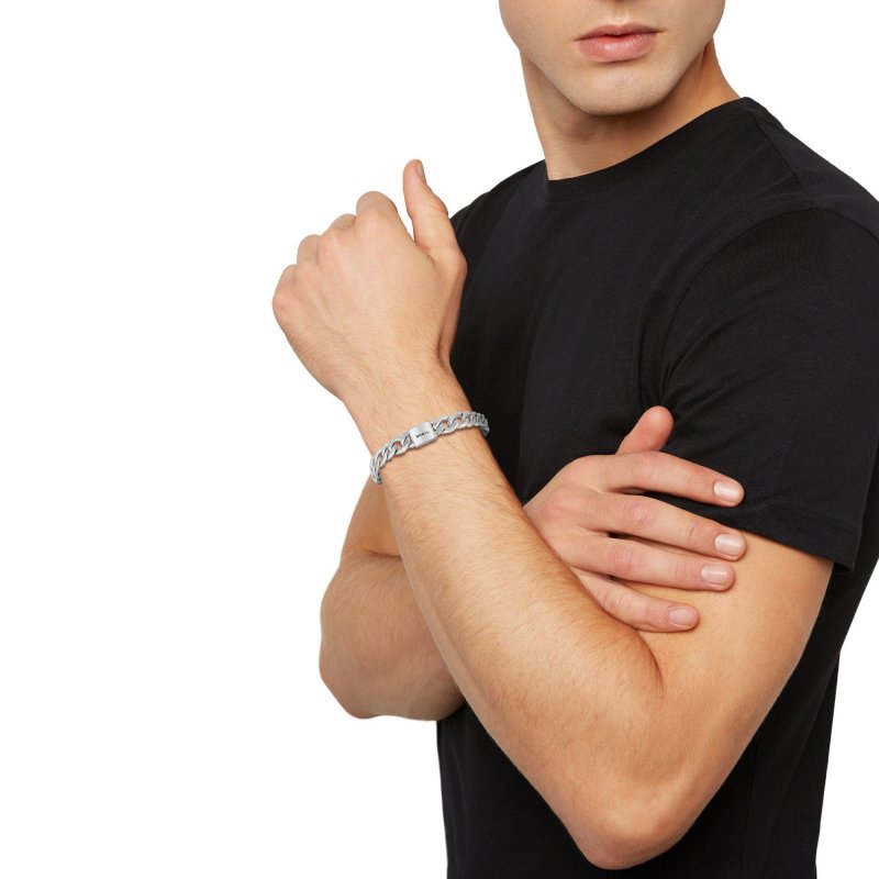 Breil Tribe - Bracciale Logomania - Acciaio