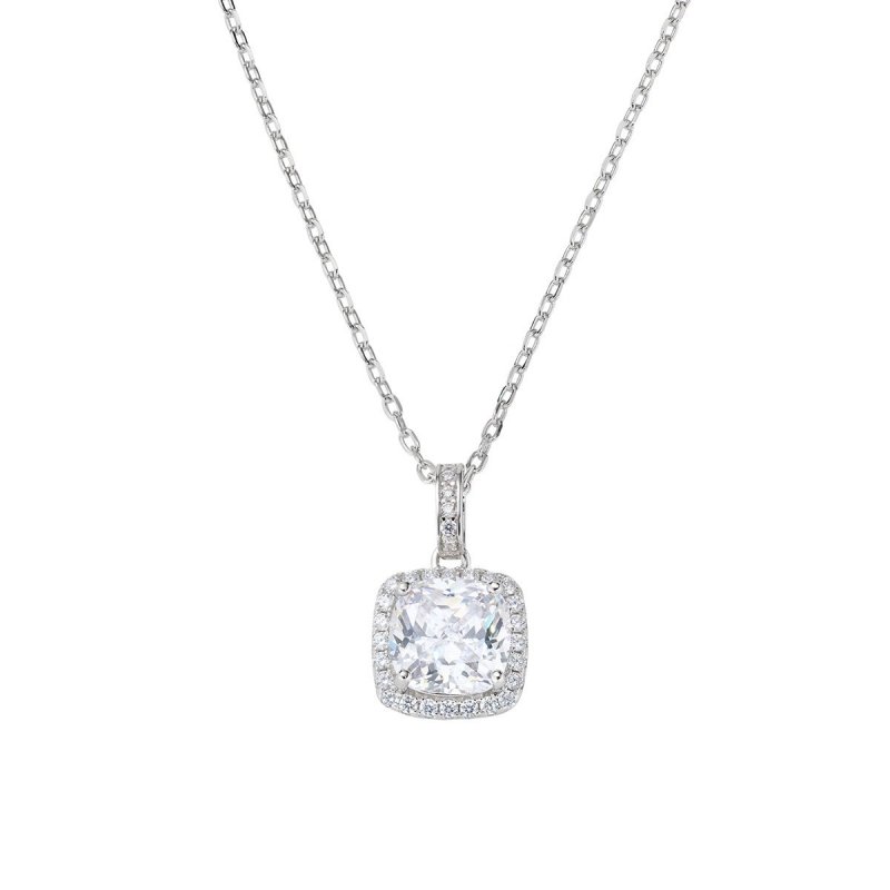 Amen - Collana Lady - Zircone Bianco - Argento