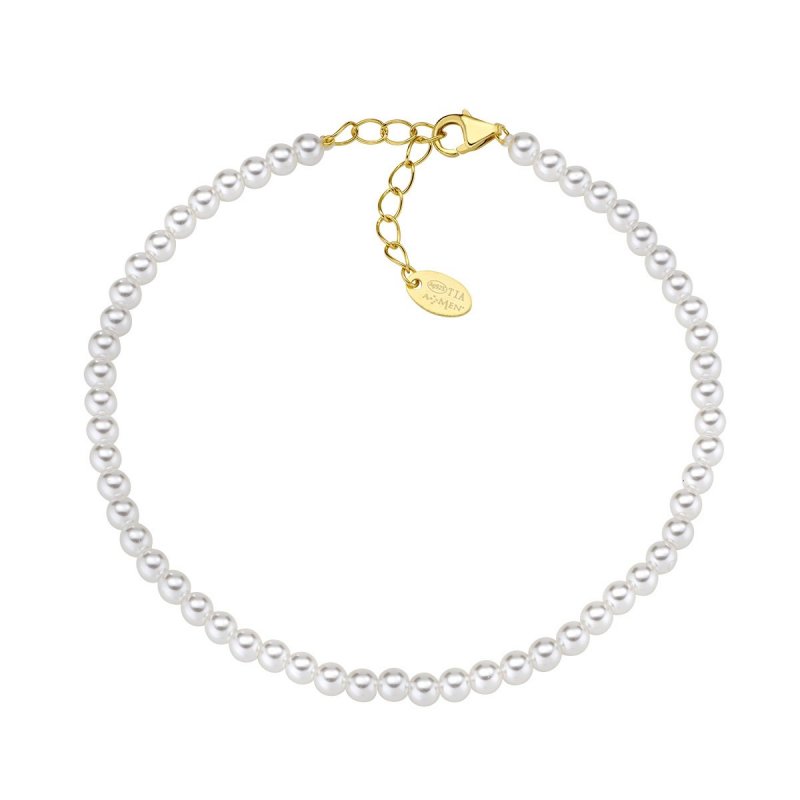 Amen - Bracciale Con Perle - Argento - Dorato