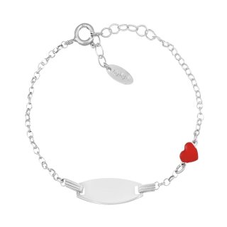 Amen - Bracciale Junior - Cuore Rosso - Personalizzabile