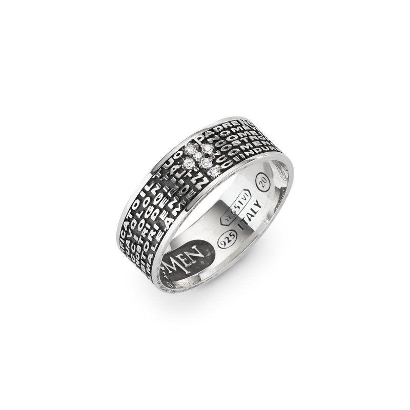 Amen - Anello Padre Nostro - Argento 925 - Unisex
