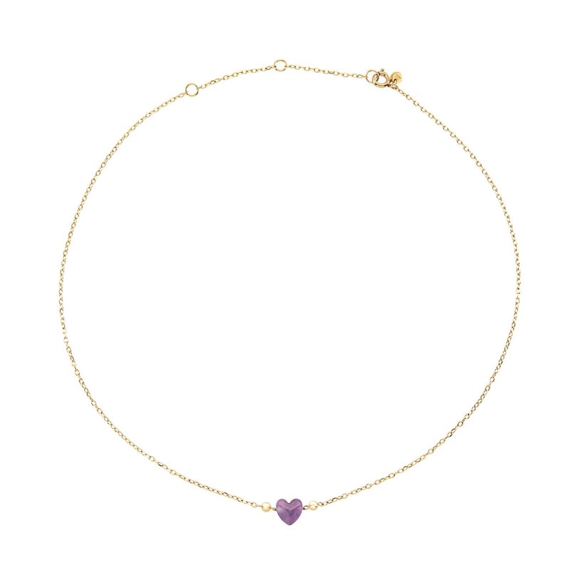 Breil Tribe - Collana Candy - Acciaio Oro - Ametista