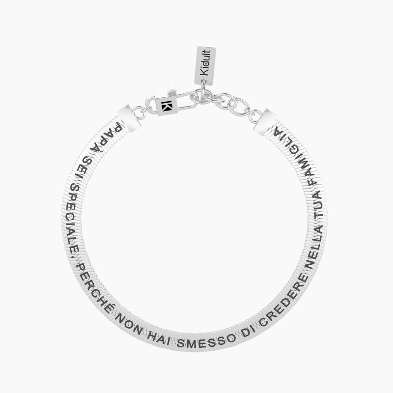 Kidult - Bracciale Papà - Acciaio Regolabile