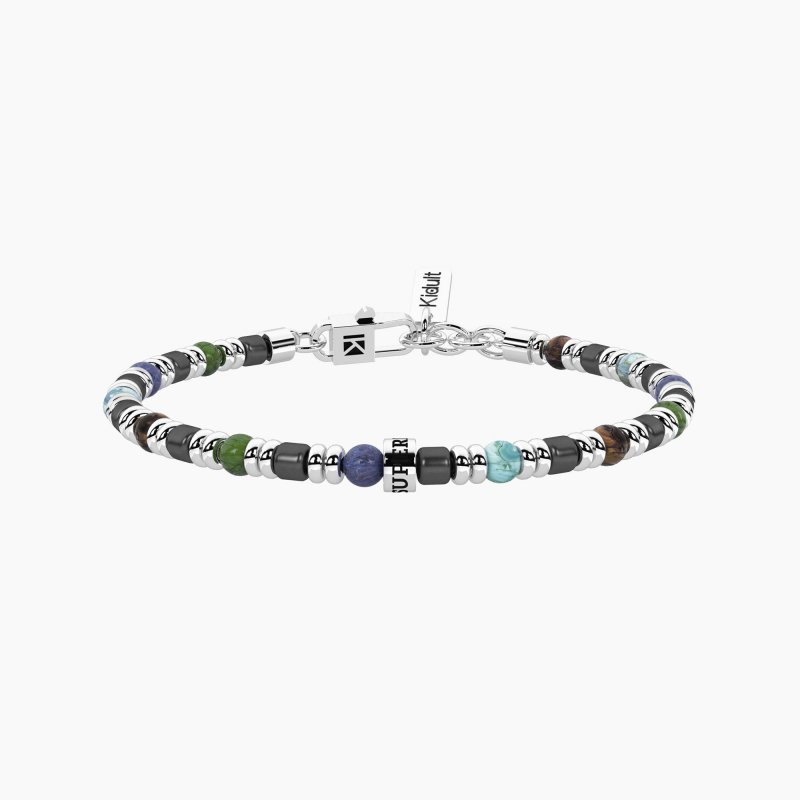 Kidult - Bracciale Super Papà - Acciaio - Multicolor