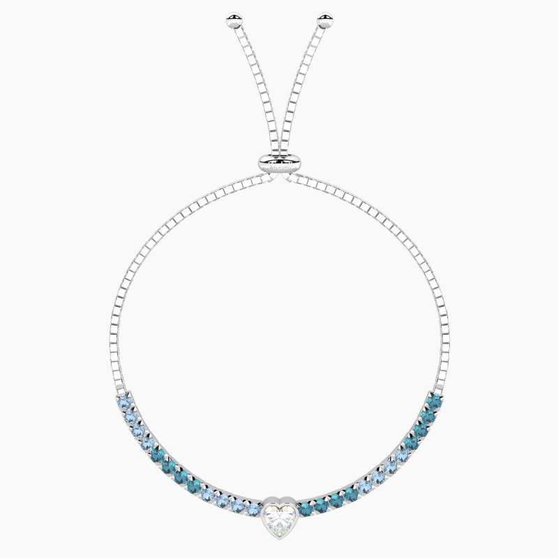 Kidult - Bracciale Tennis Cuore - Regolabile