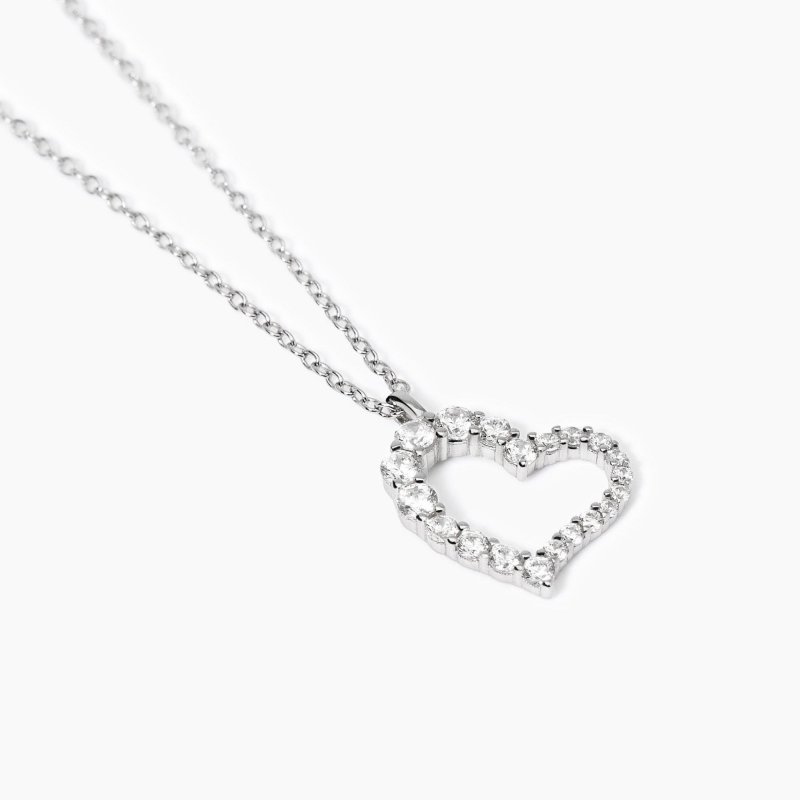 Mabina - Girocollo Cuore - Argento 925 - Zirconi