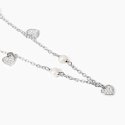 Mabina - Girocollo Perle - Argento - Zirconi