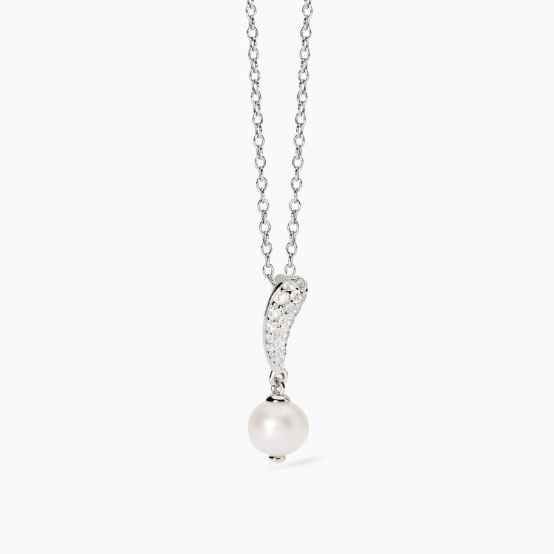 Mabina - Girocollo Opera - Argento - Perla