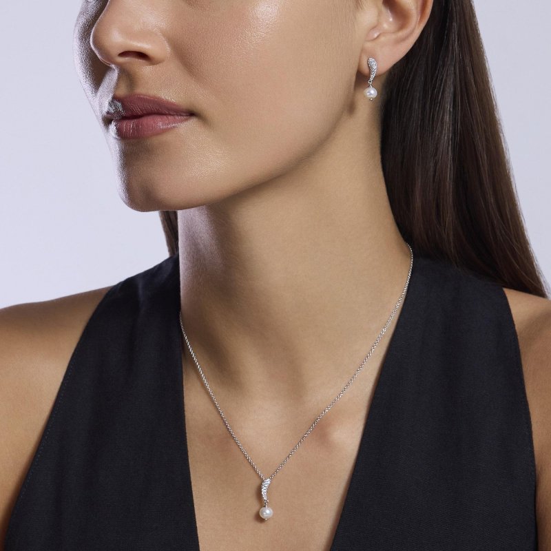 Mabina - Girocollo Opera - Argento - Perla
