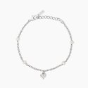 Mabina - Bracciale Cuore - Argento - Perle