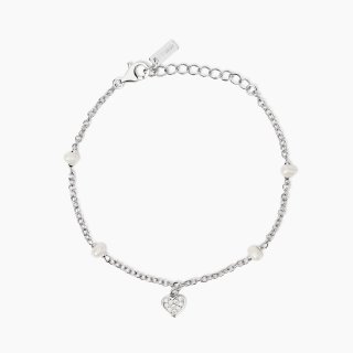 Mabina - Bracciale Cuore - Argento - Perle