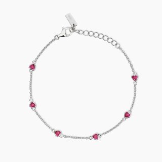 Mabina - Bracciale Lolita - Rubini Sintetici - Argento