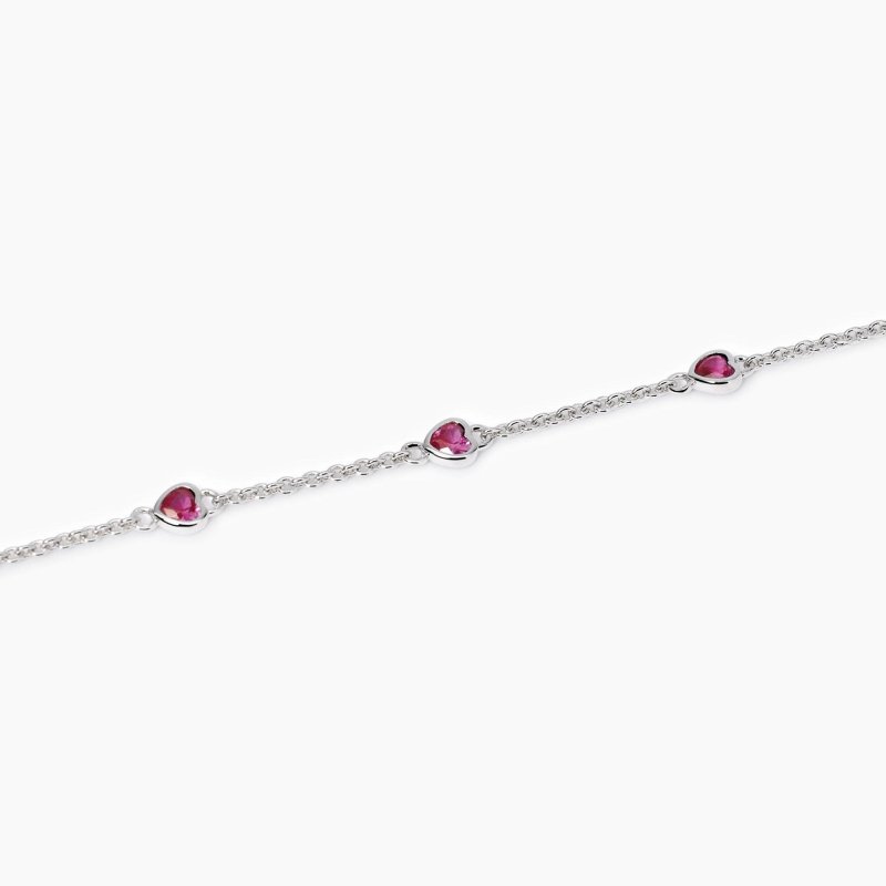 Mabina - Bracciale Lolita - Rubini Sintetici - Argento