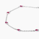 Mabina - Bracciale Lolita - Rubini Sintetici - Argento