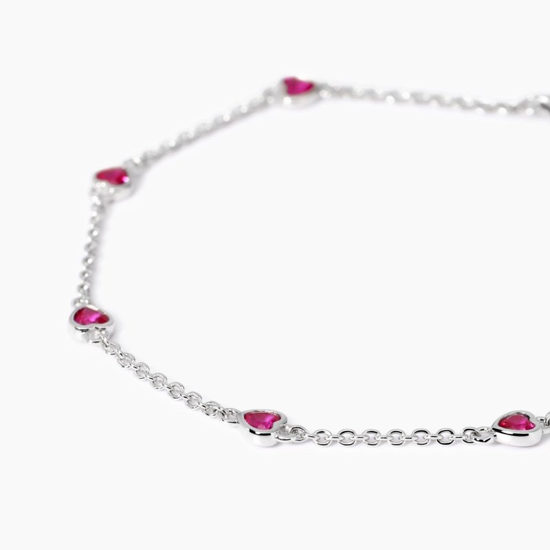 Mabina - Bracciale Lolita - Rubini Sintetici - Argento