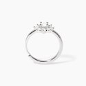 Mabina - Anello Con Fiore - Argento - Zirconi