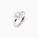 Mabina - Anello Con Fiore - Argento - Zirconi
