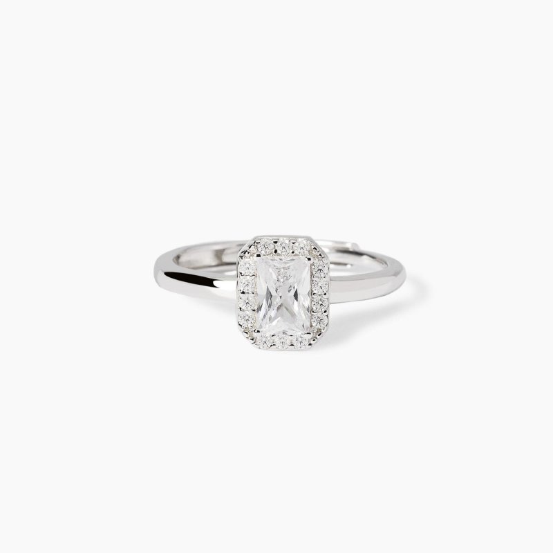 Mabina - Anello Con Zircone - Argento Rodiato
