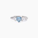 Mabina - Anello Lovely - Acquamarina Sintetica - Argento