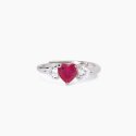 Mabina - Anello Lovely - Rubino Sintetico - Argento