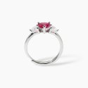 Mabina - Anello Lovely - Rubino Sintetico - Argento