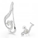 Swarovski - Orecchini Ariana Grande - Rodio - Cristalli