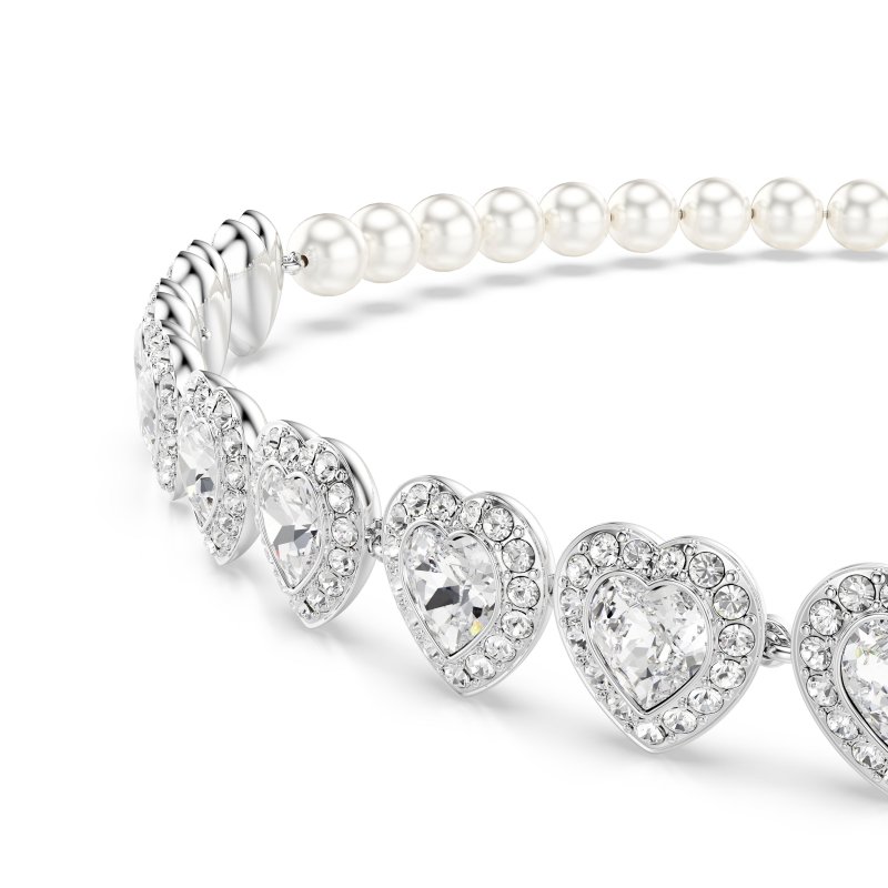 Swarovski - Girocollo Tennis - Cristalli - Bianco
