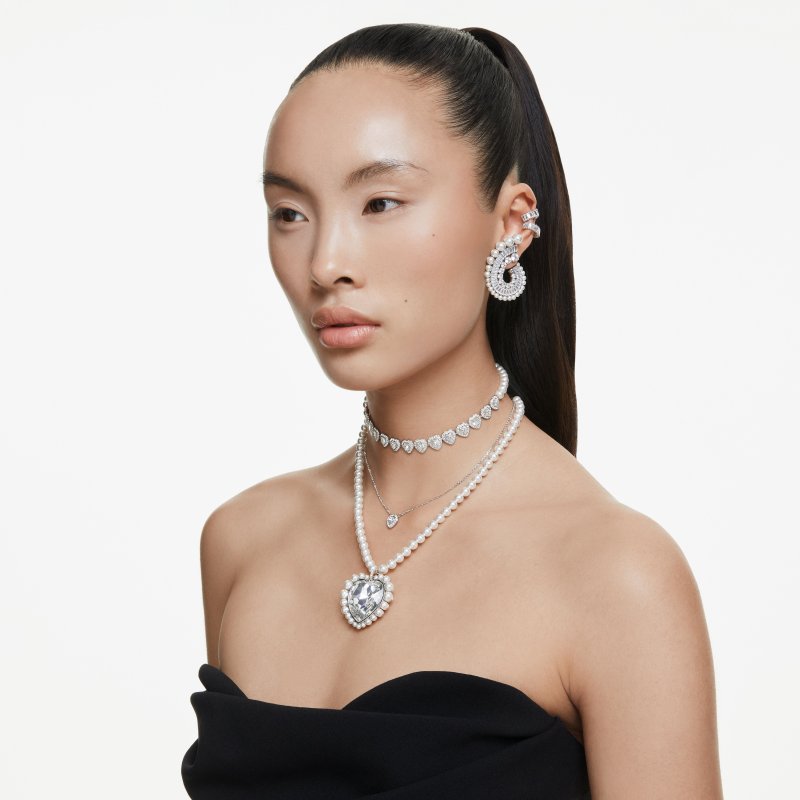 Swarovski - Girocollo Tennis - Cristalli - Bianco