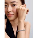 Bracciale Tennis con Cuore in Rilievo