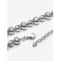 Bracciale Tennis con Cuore in Rilievo