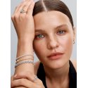 Bracciale Tennis con Cuore in Rilievo