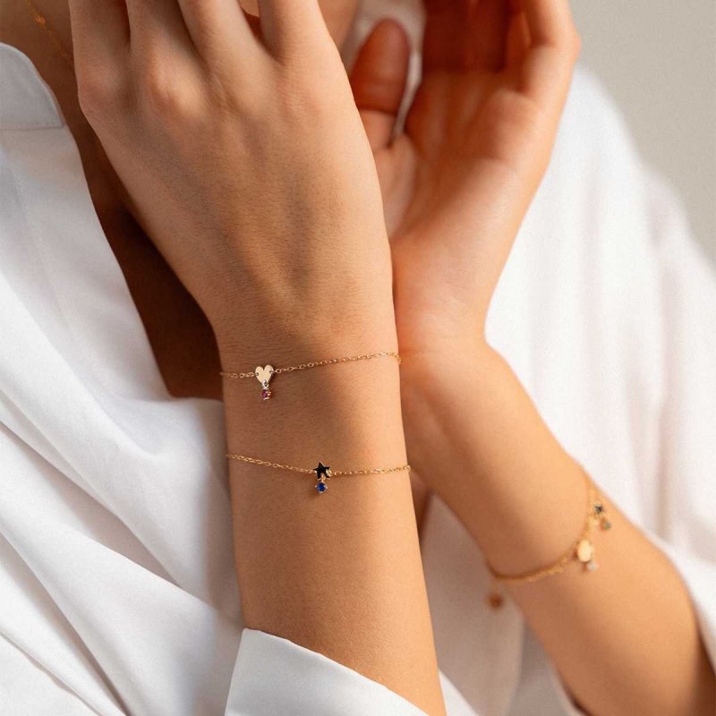 Rue Des Mille - Bracciale Mini Stella - Argento - Zircone