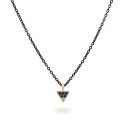 Rue Des Mille - Girocollo Triangolo - Oro 18Kt - Nero