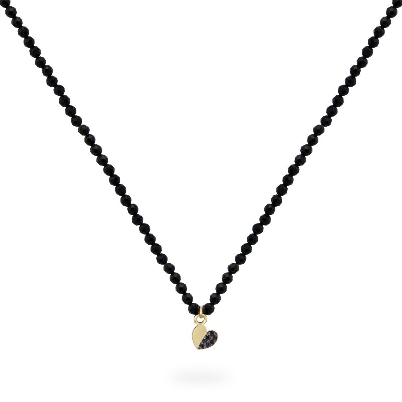 Rue Des Mille - Girocollo Cuore - Oro 18Kt - Diamanti