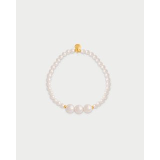 Rue Des Mille - Bracciale Tre Perle - Argento - Oro