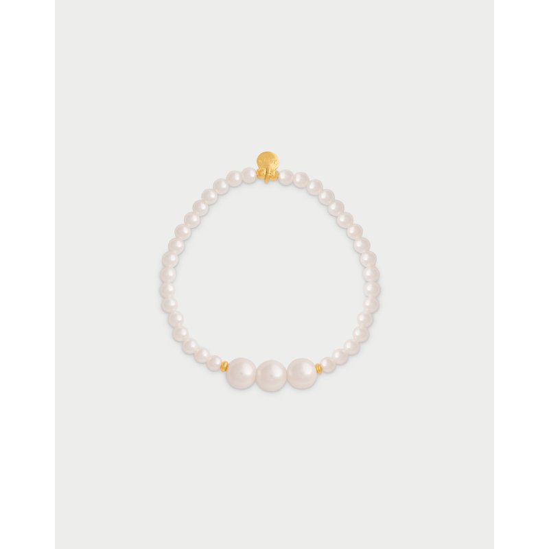 Rue Des Mille - Bracciale Tre Perle - Argento - Oro