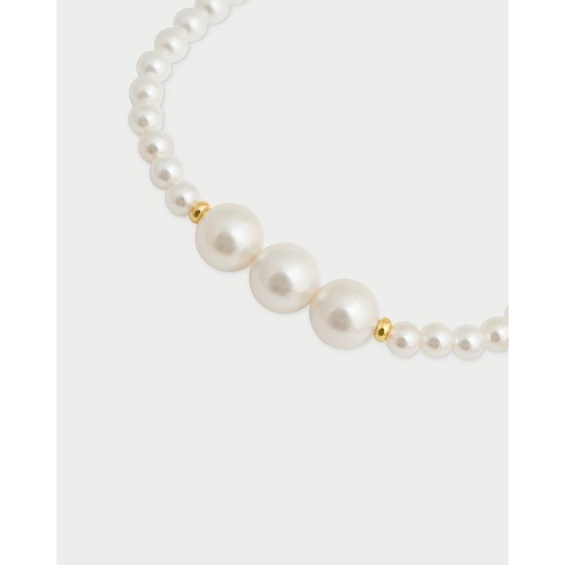 Rue Des Mille - Bracciale Tre Perle - Argento - Oro