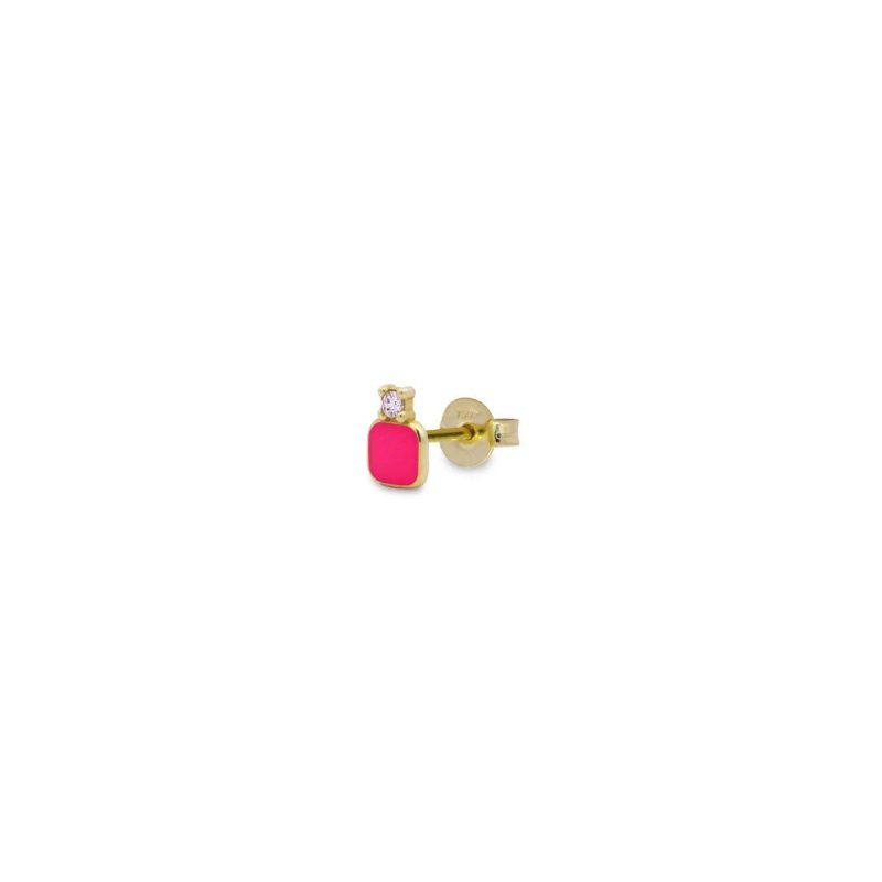 Rue Des Mille - Mono-Orecchino Quadrato - Oro 18Kt
