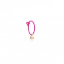 Rue Des Mille - Mono-Orecchino Cuore - Oro 18Kt - Fucsia Fluo
