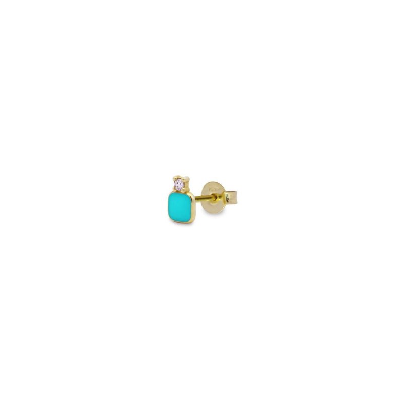 Rue Des Mille - Mono-Orecchino Quadrato - Oro 18Kt
